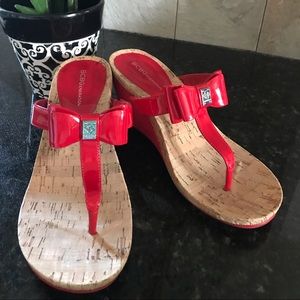 🌴🌺 BCBGeneration bright red sandals